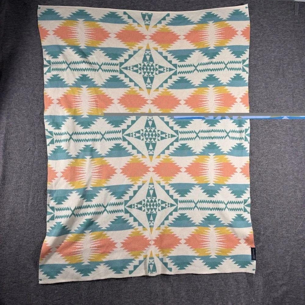 Pendleton Falcon Cove Cotton Baby Blanket 30 X 40 Southwestern Cowboy Aztec